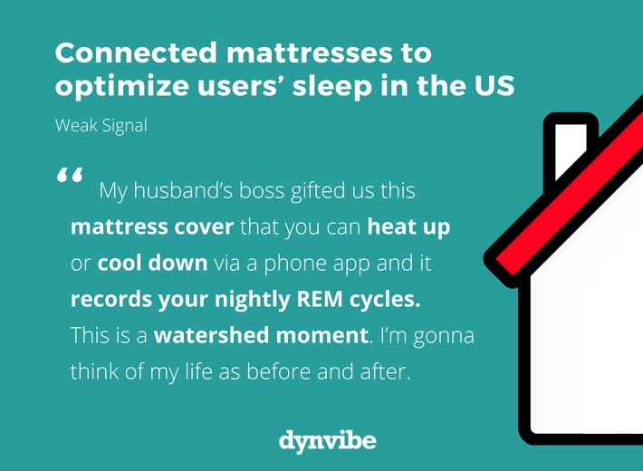 Connected mattresses to optimize users’ sleep in the US