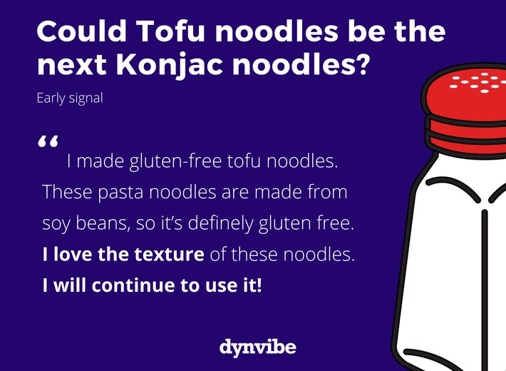 Could Tofu noodles be the next Konjac noodles?