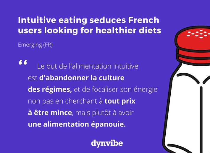 Intuitive eating seduces French users looking for healthier diets