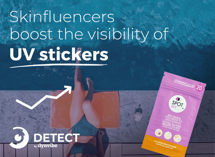 Skinfluencers boost the visibility of UV stickers